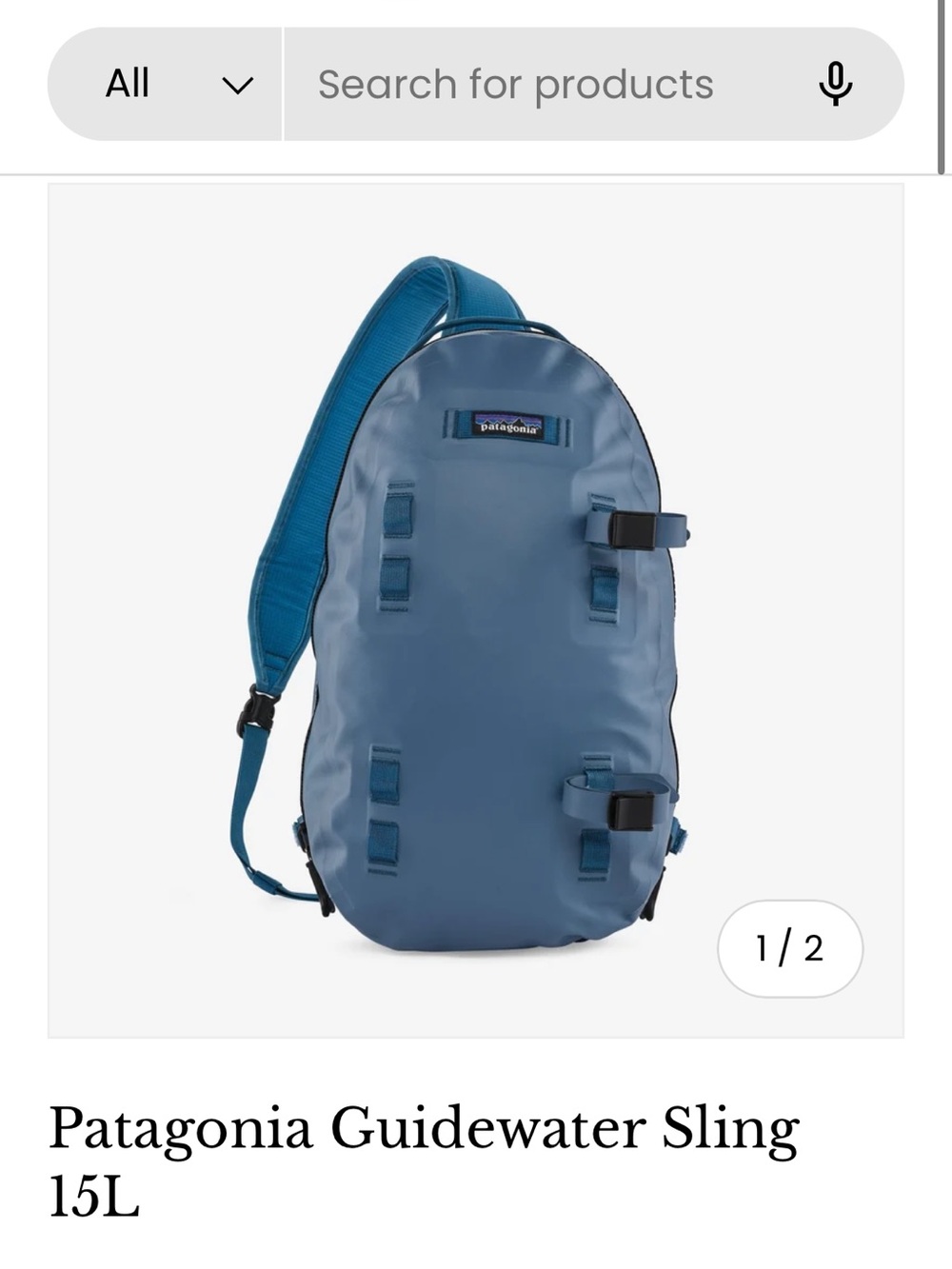 Patagonia Guidewater Sling 15L Blue